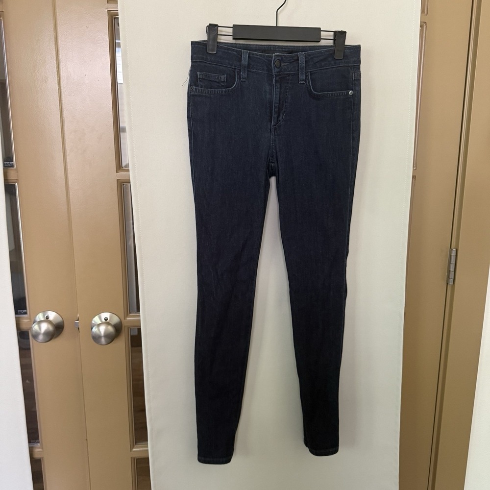 Joe's Womens 27 Blue Dark Wash Mid Rise Denim Skinny Jeans Pants Bottoms